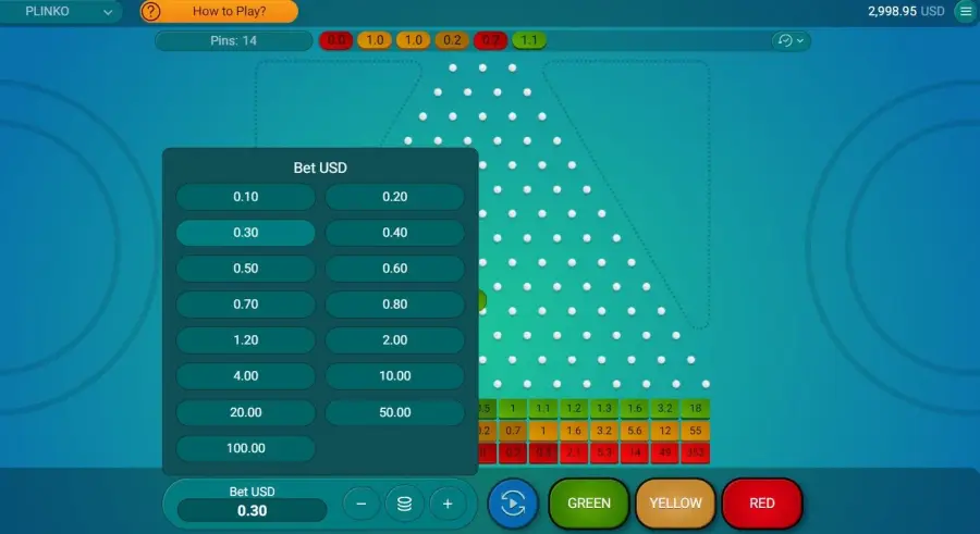 Plinko aplikacija